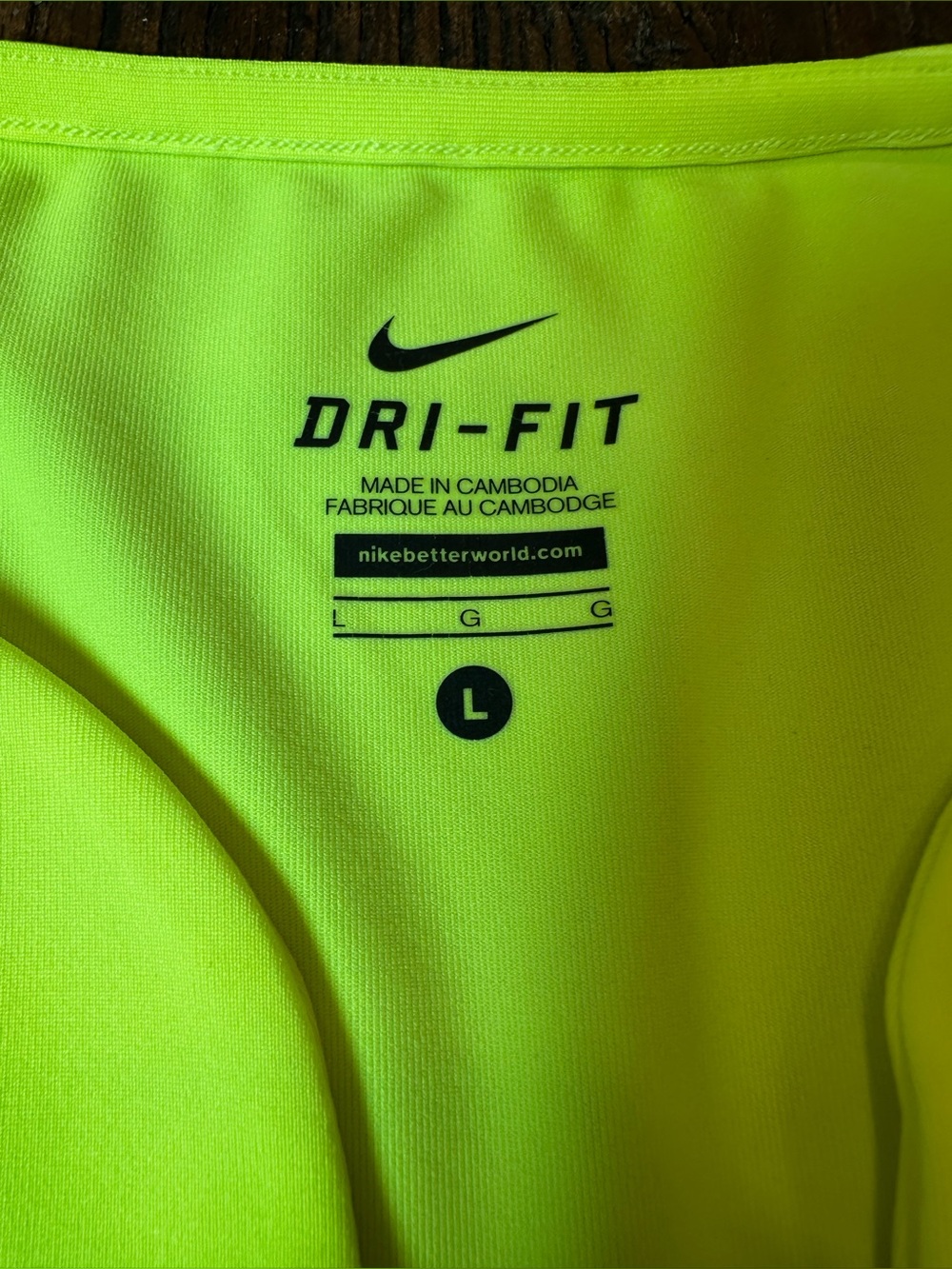 Nike Women’s Neon Lime Short Sleeve Dri-FIT Top - Picture 2 of 8